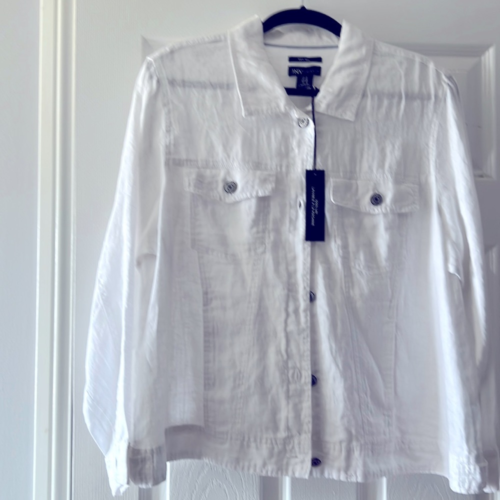 XL JNY Brand New 100% Linen Jacket